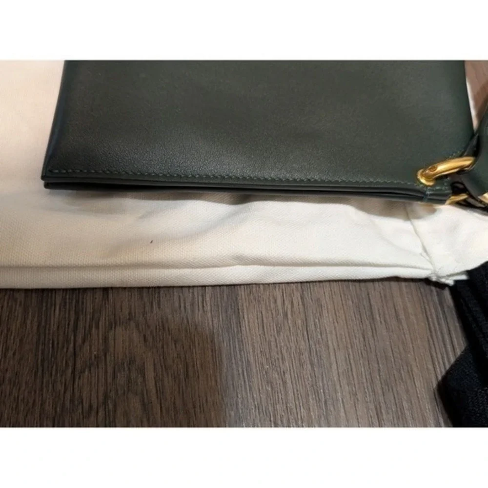 Proenza Schouler Green Leather Braided Handle‎ Shoulder Handbag READ Wedding
